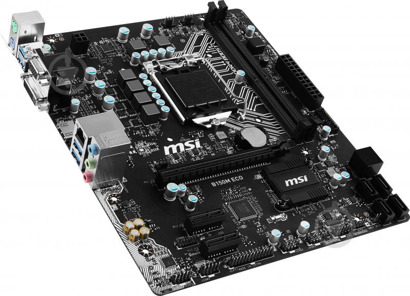 Материнська плата MSI B150M ECO (Socket 1151, Intel B150, mirco ATX) - фото 2