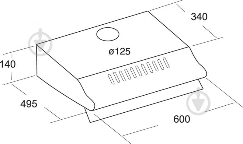 Витяжка Cata Р 3060 INOX - фото 11