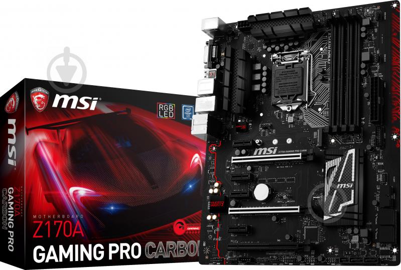 Материнская плата MSI Z170A GAMING PRO CARBON (Socket 1151, Intel Z170, ATX) - фото 6