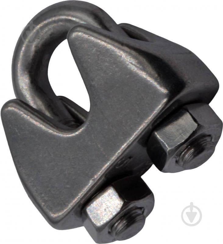 Зажим для троса дуговой нерж 5 мм - фото 1