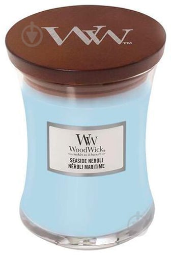 Свеча ароматическая Woodwick Medium Seaside Neroli 275 г - фото 1