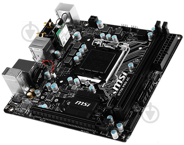 Материнська плата MSI H170I PRO AC (Socket 1151, Intel H170, mini ITX) - фото 2