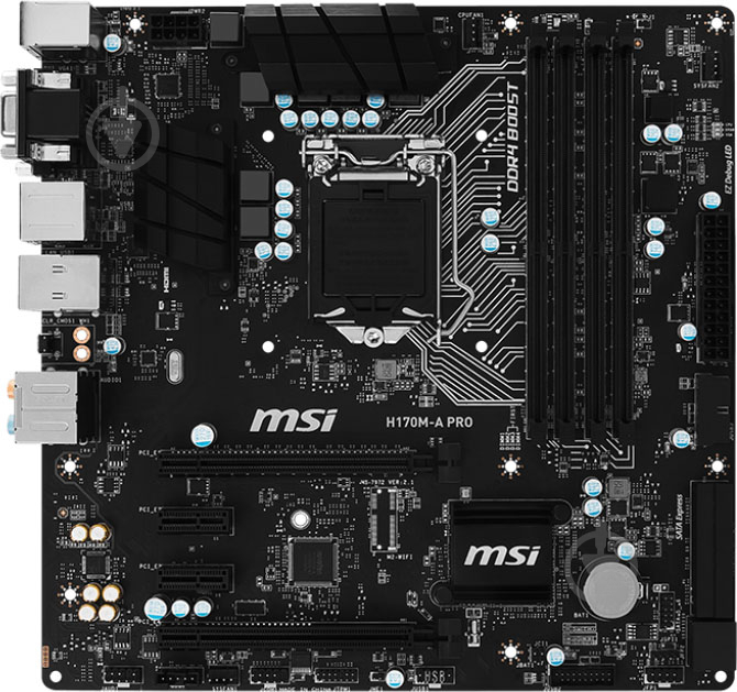 Материнская плата MSI H170M-A PRO (Socket 1151, Intel H170, mirco ATX) - фото 3