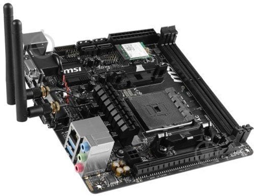 Материнская плата MSI A68HI (Socket FM2+, AMD A68H, mini ITX) - фото 2