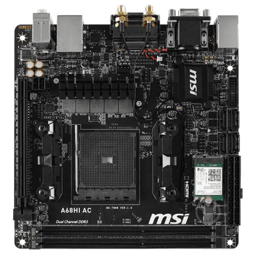 Материнская плата MSI A68HI (Socket FM2+, AMD A68H, mini ITX) - фото 1