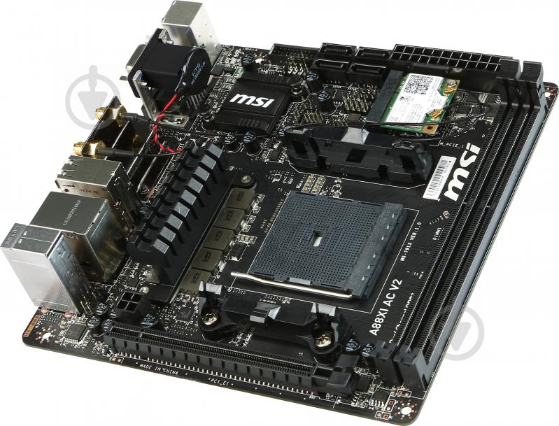 Материнская плата MSI A88XI AC V2 (Socket FM2+, AMD A88X, mini ITX) - фото 3