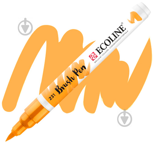 Маркер акварельный Ecoline Talens Brushpen 231 11502310 охра золотистая - фото 1