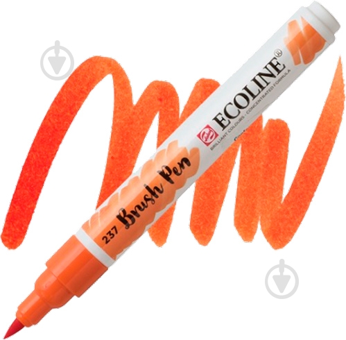Маркер акварельний Ecoline Talens Brushpen 237 11502370 помаранчевий темний - фото 1 Маркер акварельний Ecoline Talens Brushpen 237 11502370 помаранчевий темний - фото 1
