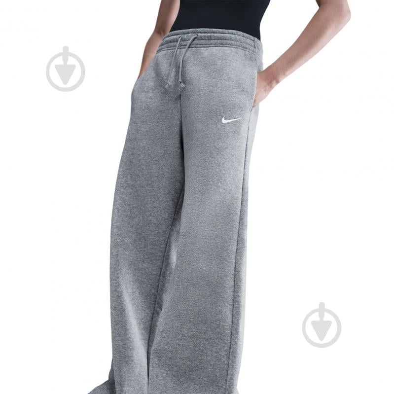 Штани Nike W NSW PHNX FLC HR PANT WIDE 2 IH1011-063 р. L сірий - фото 4 Штани Nike W NSW PHNX FLC HR PANT WIDE 2 IH1011-063 р. L сірий - фото 4