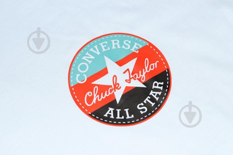 Футболка Converse STRIPED CHUCK PATCH TEE CHAMBRAY 10021497-451 р.L голубой - фото 3