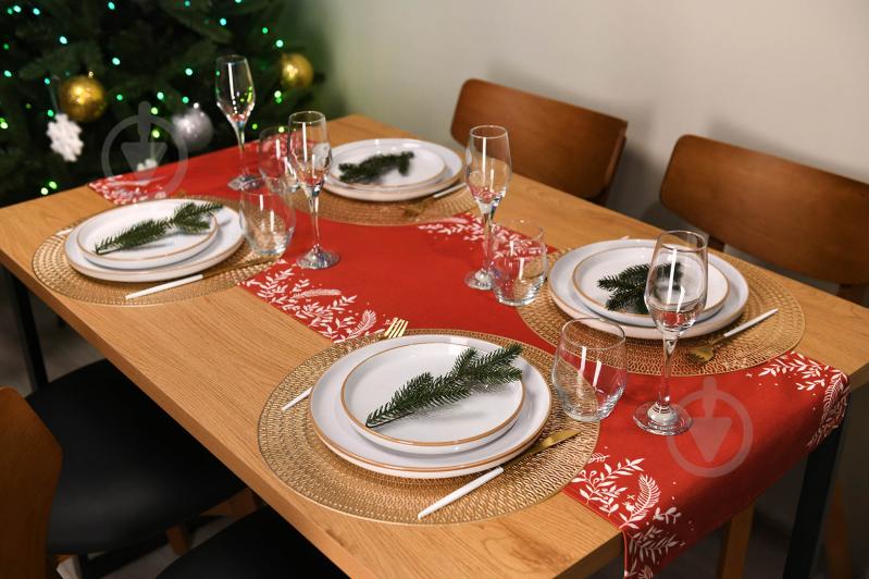 Ранер Happy Holidays 140x40 см червоний ARDESTO - фото 3