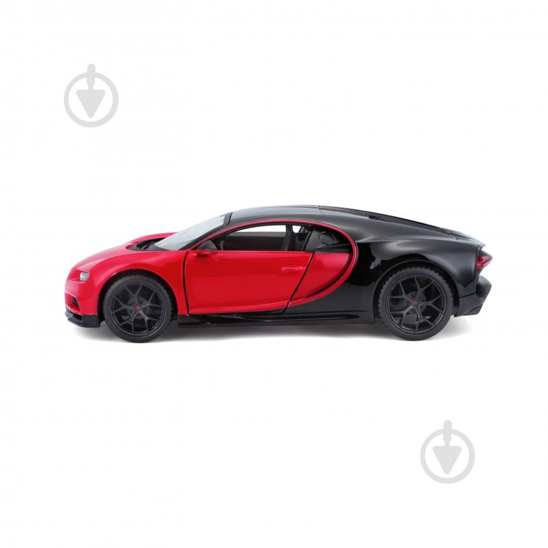 Машинка Maisto 1:24 Bugatti Chiron Sport 31524 black/red - фото 1