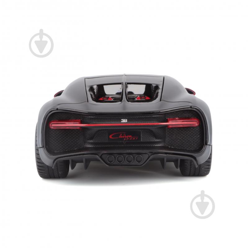 Машинка Maisto 1:24 Bugatti Chiron Sport 31524 black/red - фото 3