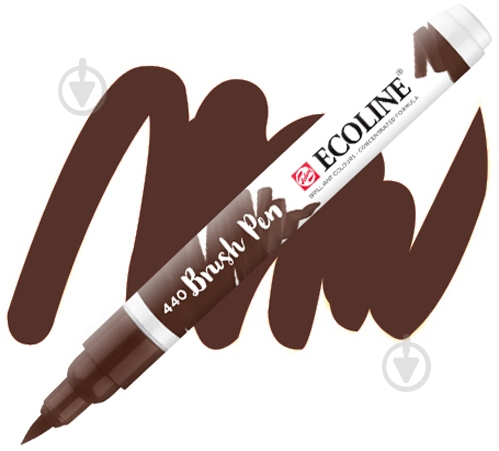 Маркер акварельный Ecoline Talens Brushpen 440 11504400 сепия темная - фото 1 Маркер акварельный Ecoline Talens Brushpen 440 11504400 сепия темная - фото 1