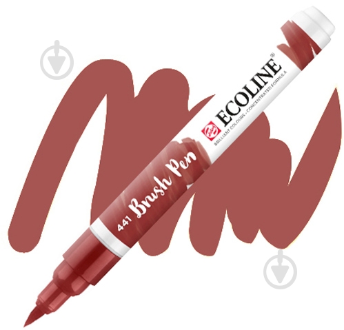 Маркер акварельний Ecoline Talens Brushpen 441 11504410 червоно-коричневий - фото 1 Маркер акварельний Ecoline Talens Brushpen 441 11504410 червоно-коричневий - фото 1