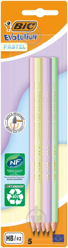 Олівець чорнографітний Evolution Pastel BIC - фото 2
