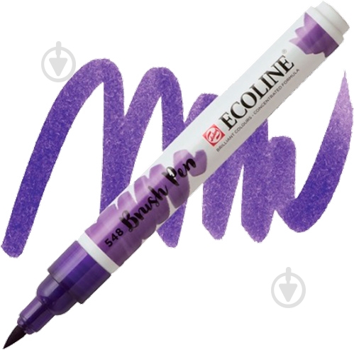 Маркер акварельный Ecoline Talens Brushpen 548 11505480 сине-фиолетовый - фото 1 Маркер акварельный Ecoline Talens Brushpen 548 11505480 сине-фиолетовый - фото 1