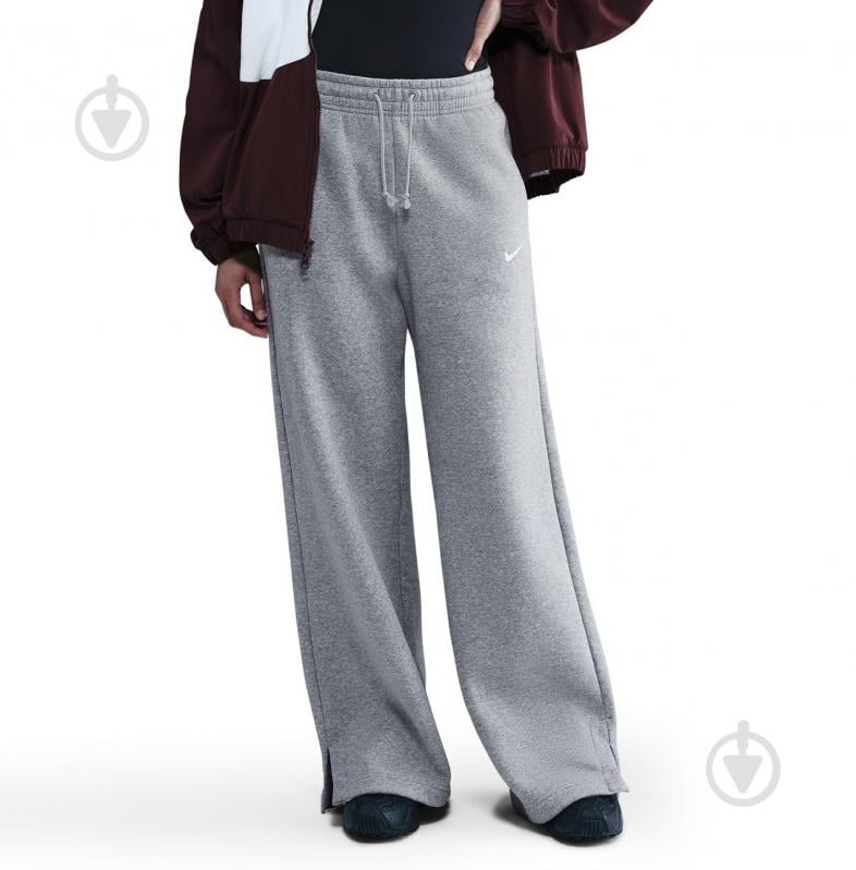 Штани Nike W NSW PHNX FLC HR PANT WIDE 2 IH1011-063 р. S сірий - фото 1 Штани Nike W NSW PHNX FLC HR PANT WIDE 2 IH1011-063 р. S сірий - фото 1