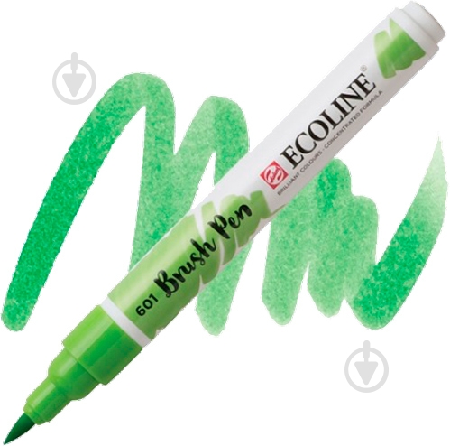 Маркер акварельний Ecoline Talens Brushpen 601 11506010 зелений світлий - фото 1 Маркер акварельний Ecoline Talens Brushpen 601 11506010 зелений світлий - фото 1