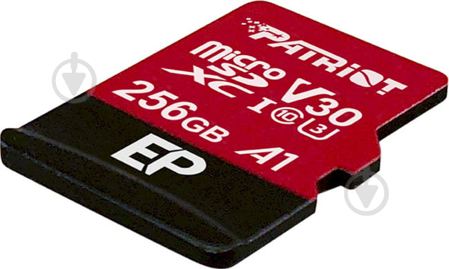 Карта памяти Patriot microSDXC 256 ГБ UHS-I Class 3 (U3) (PEF256GEP31MCX) EP A1 + SD-adapter - фото 2