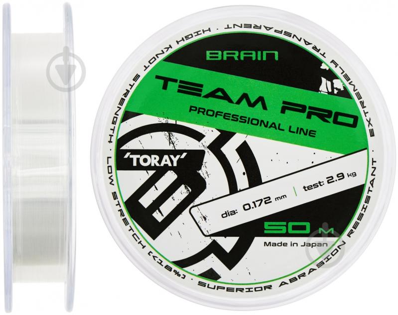 Леска Brain 50 м 0,172 мм 2,9 кг Team Pro - фото 1