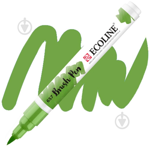 Маркер акварельний Ecoline Talens Brushpen 657 11506570 зелена бронза - фото 1 Маркер акварельний Ecoline Talens Brushpen 657 11506570 зелена бронза - фото 1