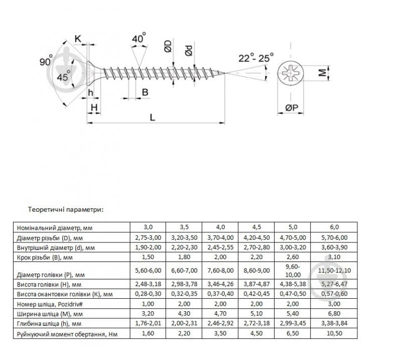 Шуруп универсальный потайная головка ЦЖ 6x40 мм 200 шт EXPERT FIX - фото 3