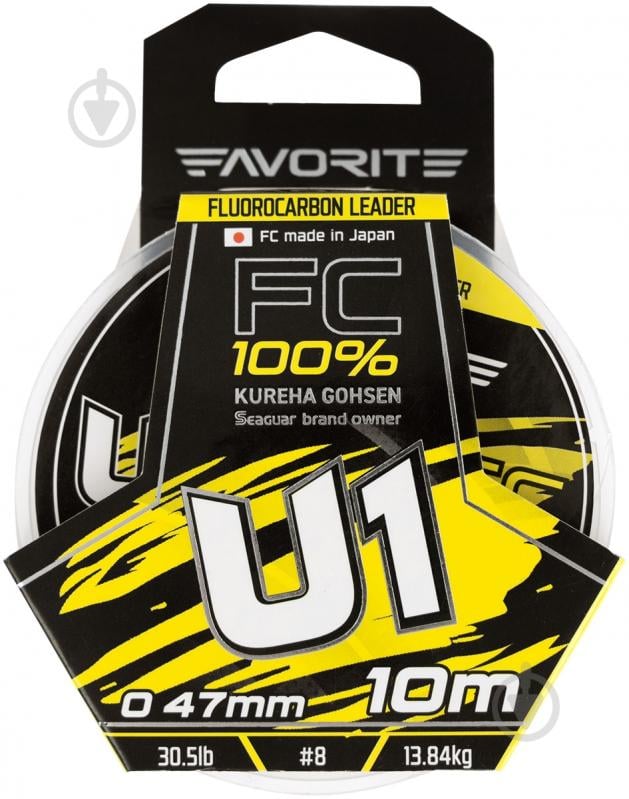 Флюорокарбон Favorite 10 м 0,47 мм 13,84 кг U1 FC - фото 2