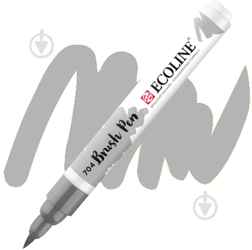 Маркер акварельный Ecoline Talens Brushpen 704 11507040 серый - фото 1 Маркер акварельный Ecoline Talens Brushpen 704 11507040 серый - фото 1