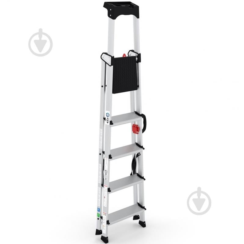 Лестница-стремянка Virastar HAZAR 4+1 (HA104) с органайзером - фото 2 Лестница-стремянка Virastar HAZAR 4+1 (HA104) с органайзером - фото 2