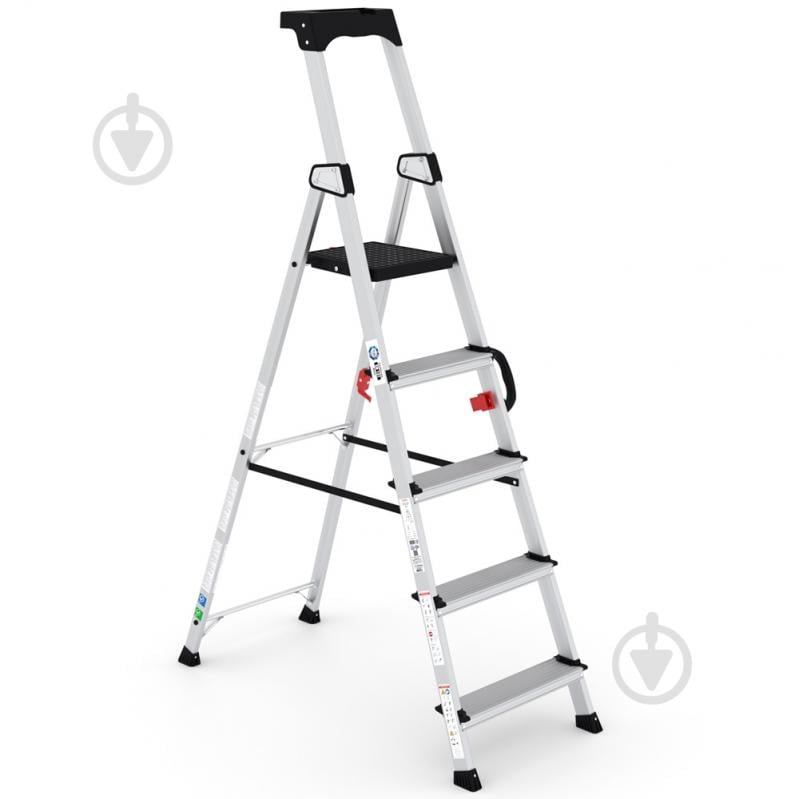 Лестница-стремянка Virastar HAZAR 4+1 (HA104) с органайзером - фото 1 Лестница-стремянка Virastar HAZAR 4+1 (HA104) с органайзером - фото 1