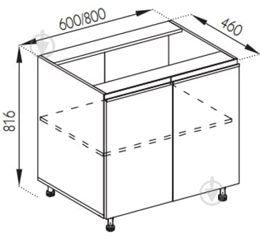 Тумба нижняя Софи (Н 60) шелковый камень/белый Світ Меблів - фото 5 Тумба нижняя Софи (Н 60) шелковый камень/белый Світ Меблів - фото 5