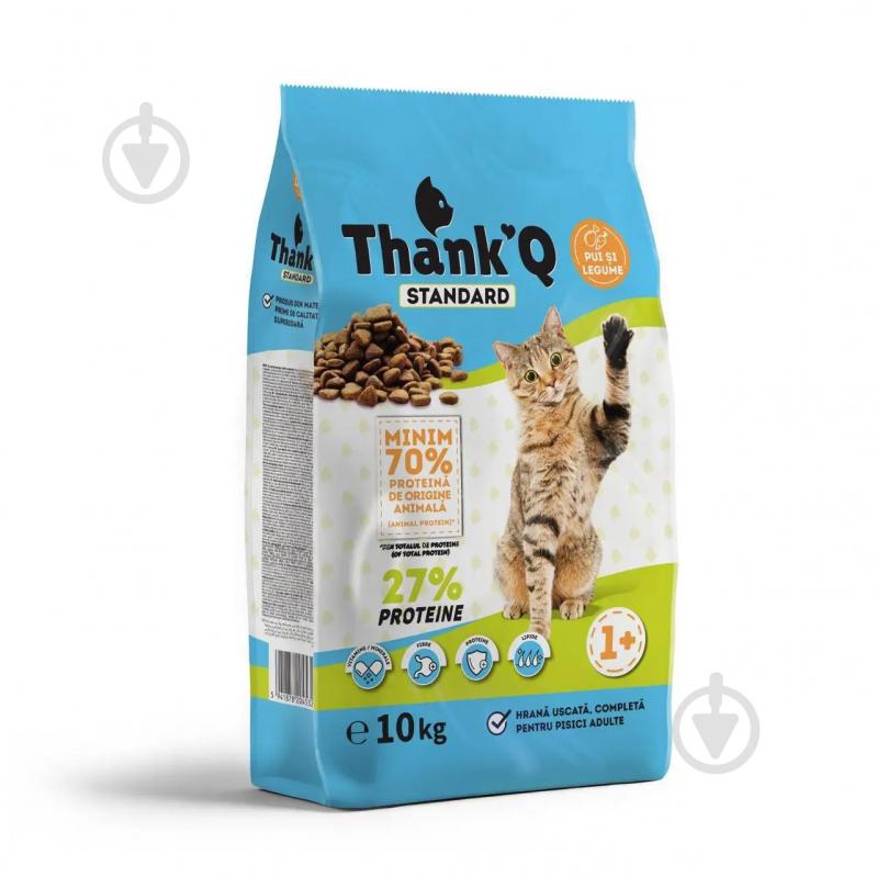 Корм сухой для котов ThankQ с курицей 10 кг - фото 1