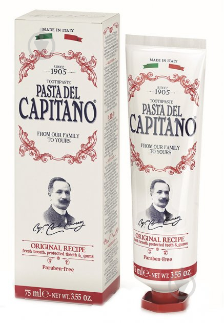 Зубная паста Pasta del Capitano 1905 Оригинальный рецепт 75 мл - фото 1