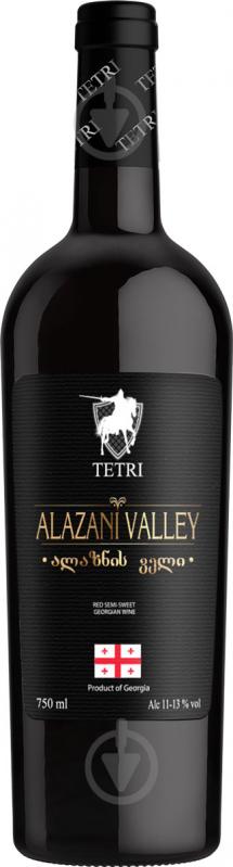Вино Tetri Alazani Valley червоне напівсолодке 0,75 л - фото 1