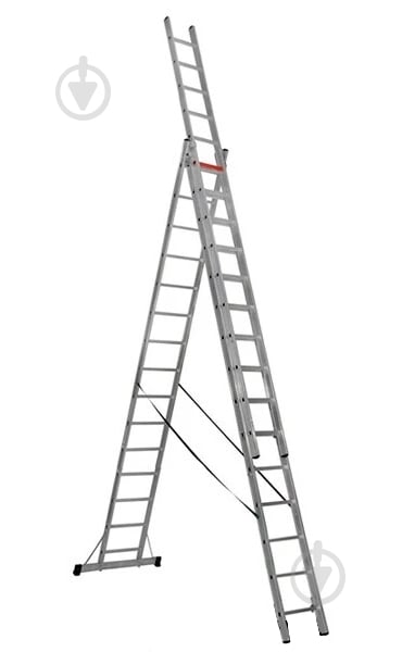 Лестница 3-секционная универсальная Virastar Triomax Pro 3x15 (TS225) - фото 1