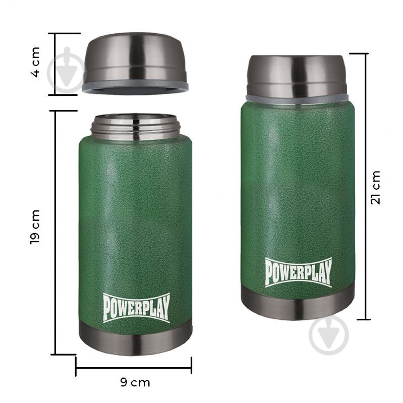 Термос для їжі PowerPlay 9002 750 мл зелений - фото 4