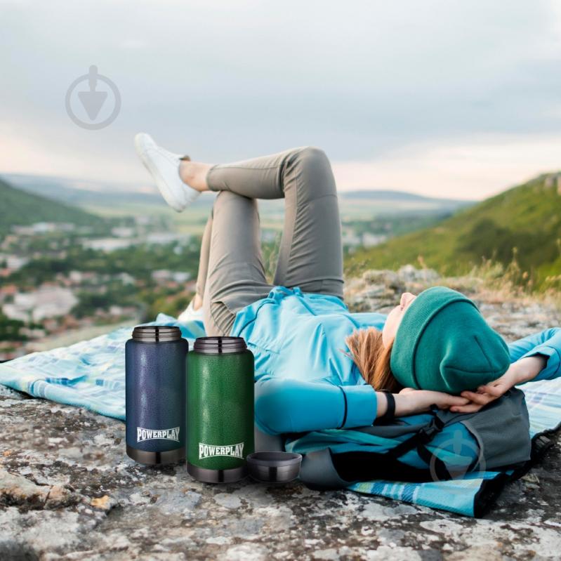 Термос для їжі PowerPlay 9002 750 мл зелений - фото 9