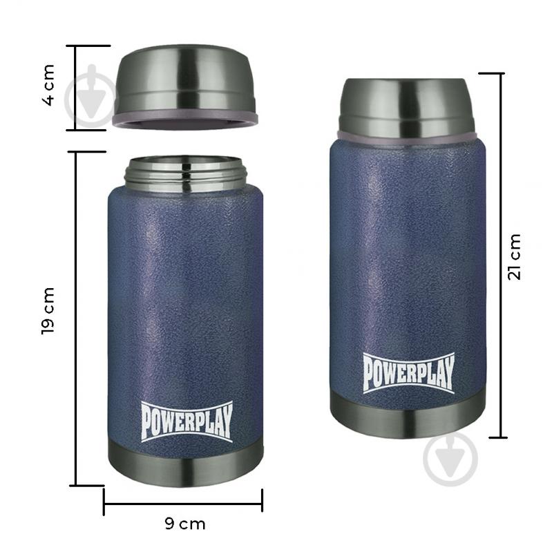 Термос для еды PowerPlay 9002 750 мл синий - фото 4 Термос для еды PowerPlay 9002 750 мл синий - фото 4