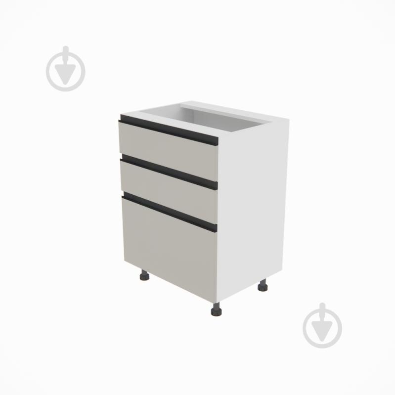 Тумба нижня Софі (Н 60 3Ш (2+1)) кашемір/білий Світ Меблів - фото 1