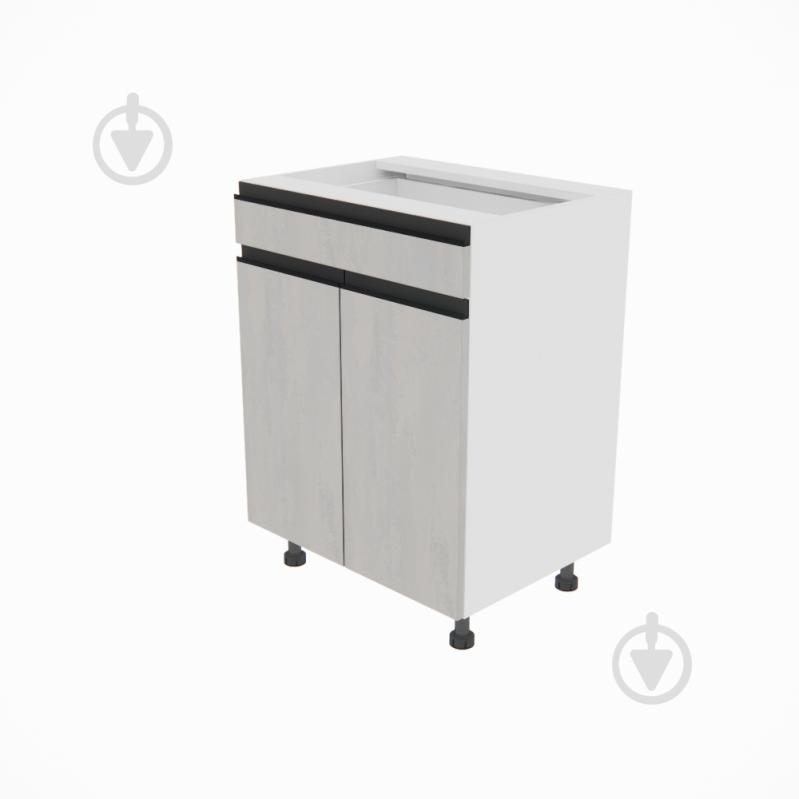 Тумба нижняя Софи (Н 60 ДШ) шелковый камень/белый Світ Меблів - фото 1 Тумба нижняя Софи (Н 60 ДШ) шелковый камень/белый Світ Меблів - фото 1