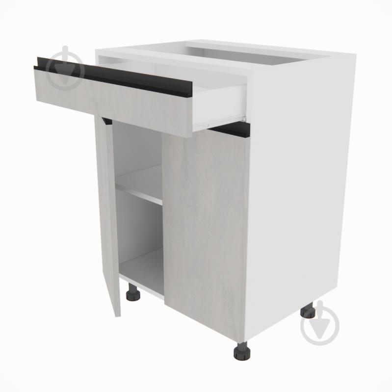 Тумба нижняя Софи (Н 60 ДШ) шелковый камень/белый Світ Меблів - фото 2 Тумба нижняя Софи (Н 60 ДШ) шелковый камень/белый Світ Меблів - фото 2