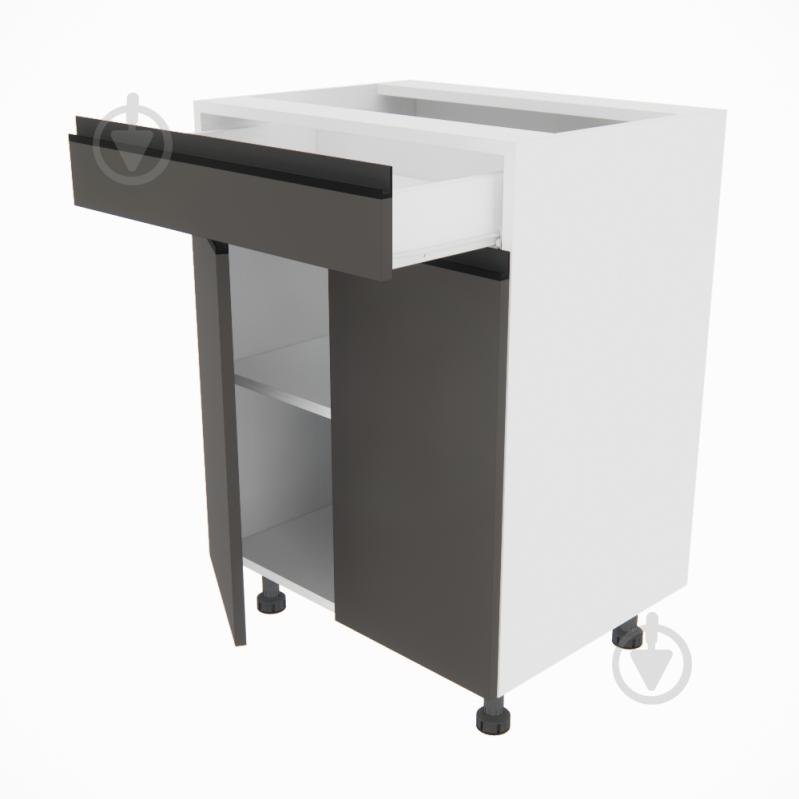 Тумба нижняя Софи (Н 60 ДШ) графит серый/белый Світ Меблів - фото 2 Тумба нижняя Софи (Н 60 ДШ) графит серый/белый Світ Меблів - фото 2