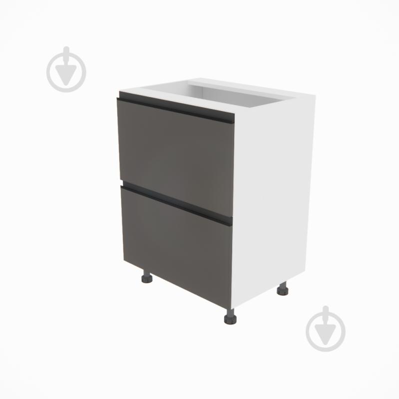 Тумба нижняя Софи (Н 60 Ш) графит серый/белый Світ Меблів - фото 1 Тумба нижняя Софи (Н 60 Ш) графит серый/белый Світ Меблів - фото 1