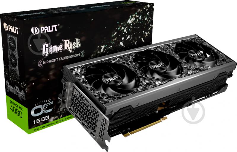 Відеокарта Palit NVIDIA GeForce RTX 4080 GameRock OC 16GB GDDR6X 256bit (NED4080S19T2-1030G) - фото 2