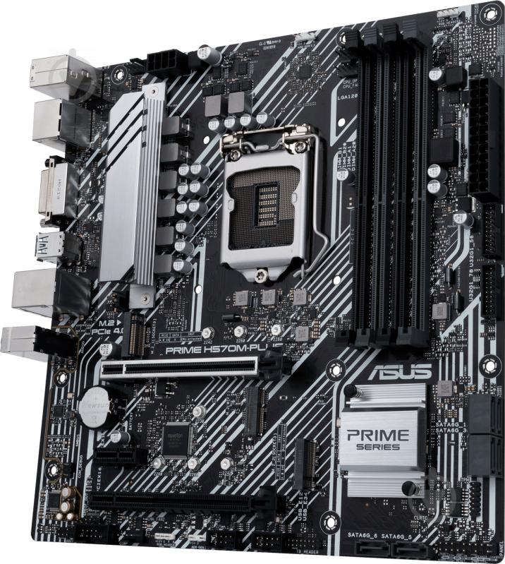 Материнська плата Asus PRIME H570M-PLUS (Socket 1200, Intel H570, mirco ATX) - фото 2