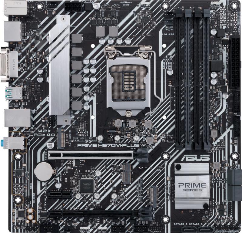 Материнська плата Asus PRIME H570M-PLUS (Socket 1200, Intel H570, mirco ATX) - фото 3