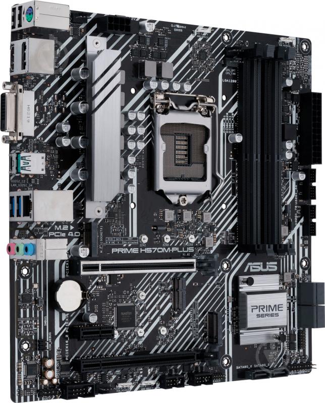 Материнська плата Asus PRIME H570M-PLUS (Socket 1200, Intel H570, mirco ATX) - фото 4