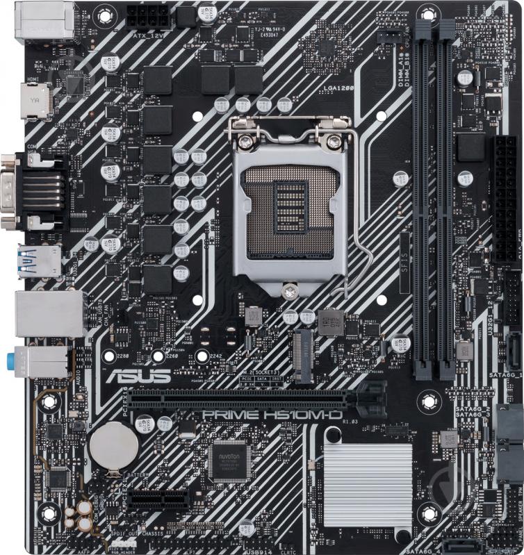 Материнская плата Asus PRIME H510M-D (Socket 1200, Intel H510, mirco ATX) - фото 5