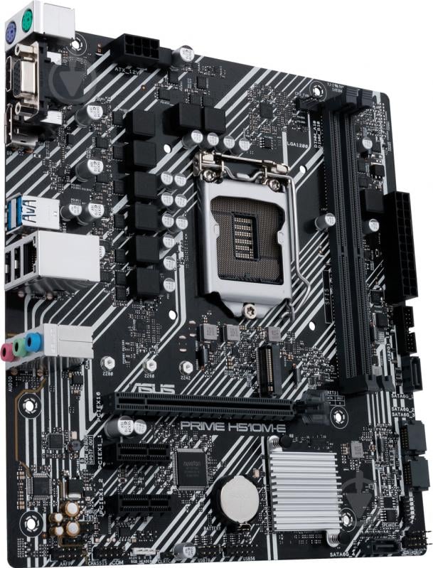 Материнська плата Asus PRIME H510M-E (Socket 1200, Intel H510, mirco ATX) - фото 3